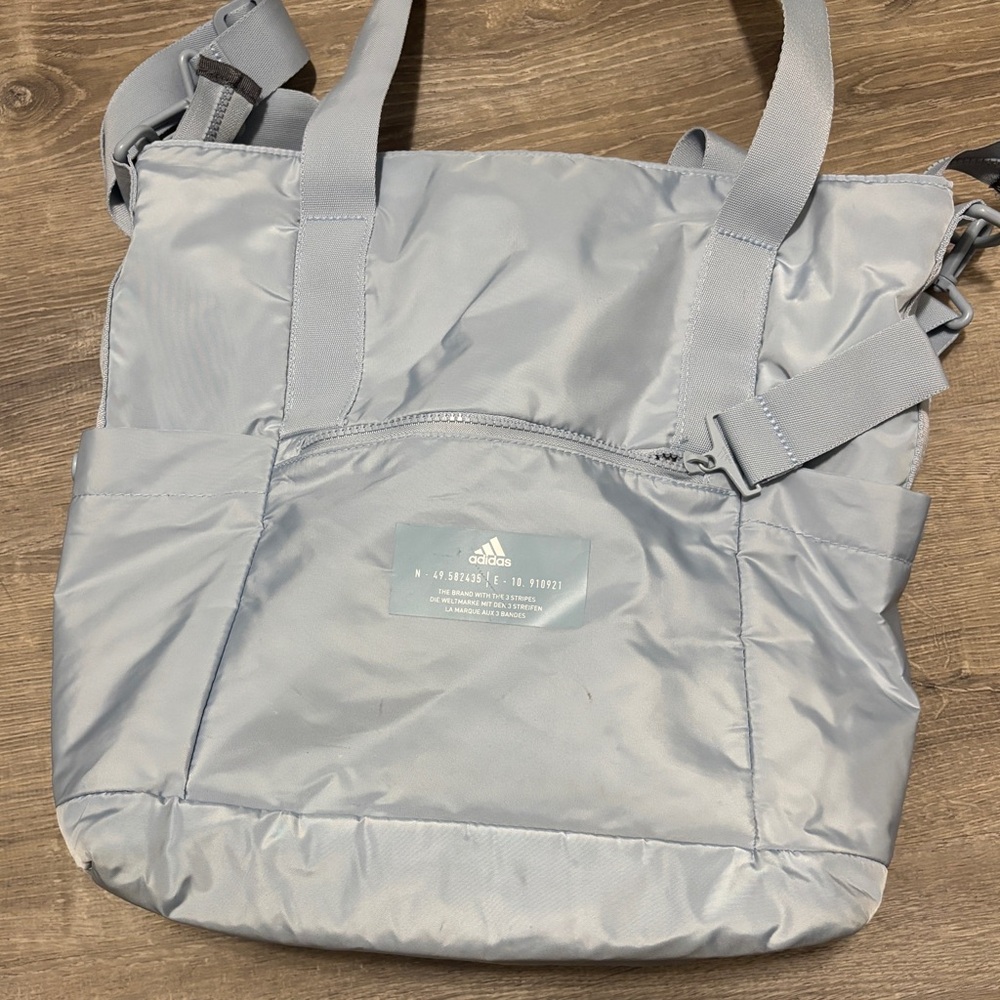 Adidas All Me 2 tote in light blue USED
